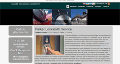 Desktop Screenshot of parker-locksmith.net