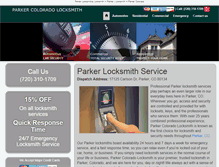 Tablet Screenshot of parker-locksmith.net